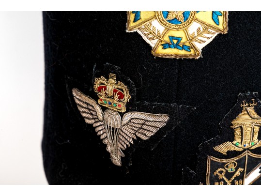 Dolce & Gabbana Unique Double Breasted Black Blazer With Patches, Size 42