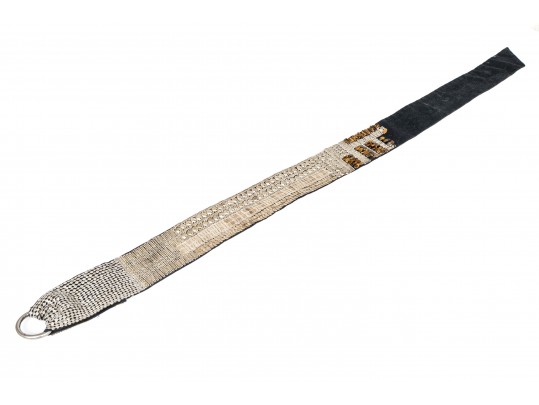 Dries Van Noten Fabulous Vintage Wide Beaded Belt, With Tigers Eye