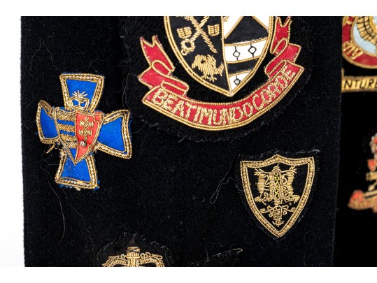 Dolce & Gabbana Unique Double Breasted Black Blazer With Patches, Size 42