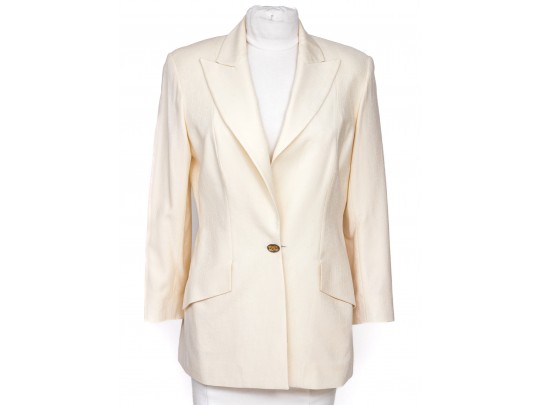Christian Dior Boutique Elegant Ivory Blazer, Size 12, Please See Conditions