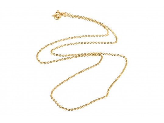 18k Yellow Gold Classic Cable Link Style Chain