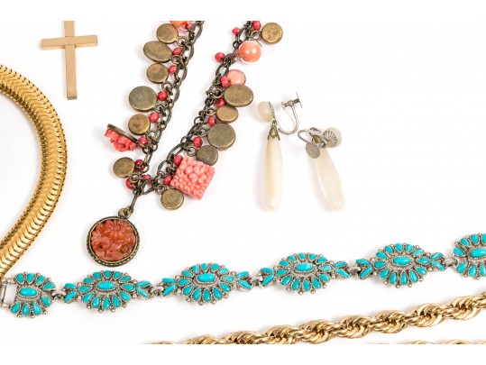 Fabulous Lot Of Costume, Sterling, 10k And Gold Filled Jewelry