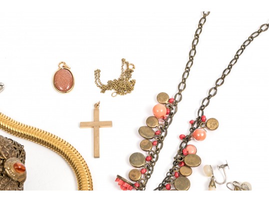 Fabulous Lot Of Costume, Sterling, 10k And Gold Filled Jewelry