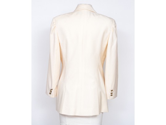 Christian Dior Boutique Elegant Ivory Blazer, Size 12, Please See Conditions