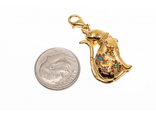 Sterling Silver Thomas Sabo Seated Cat Pendant