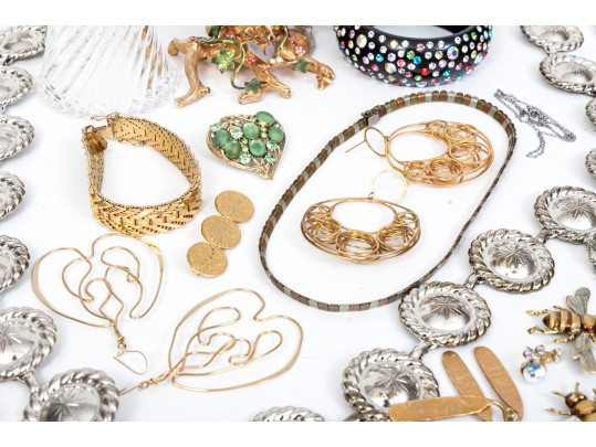 Large Lot Of Assorted Costume Jewelry, Including Vintage, And Tabletop Items