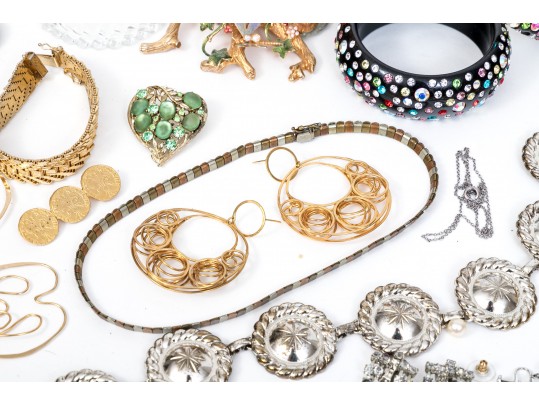 Large Lot Of Assorted Costume Jewelry, Including Vintage, And Tabletop Items