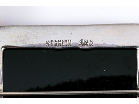 Amy Kahn Russell Sterling Silver Striking Sea Life Motif Brooch, With Coral And Turquoise