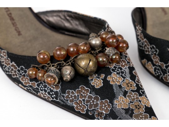 Lot Of Two Mules, Giuseppe Zanotti And Vicini, Sizes 9 And 39