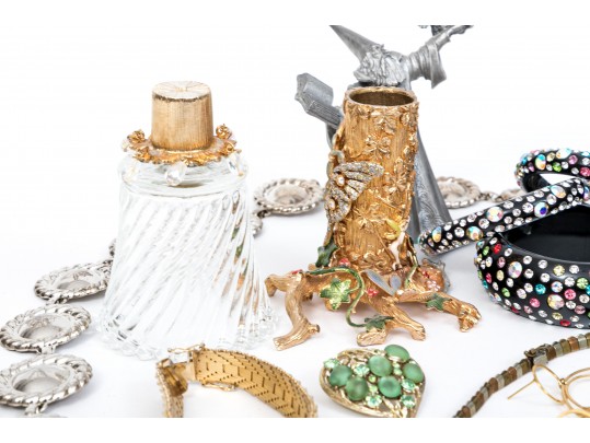 Large Lot Of Assorted Costume Jewelry, Including Vintage, And Tabletop Items