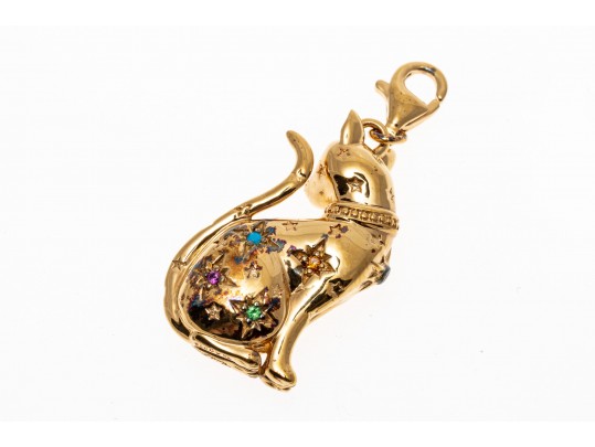 Sterling Silver Thomas Sabo Seated Cat Pendant