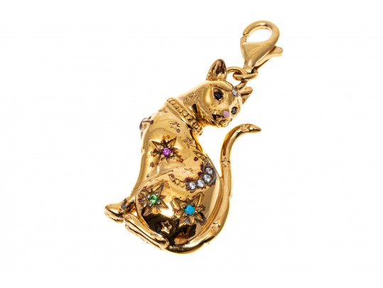 Sterling Silver Thomas Sabo Seated Cat Pendant