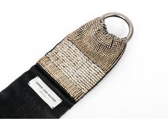Dries Van Noten Fabulous Vintage Wide Beaded Belt, With Tigers Eye
