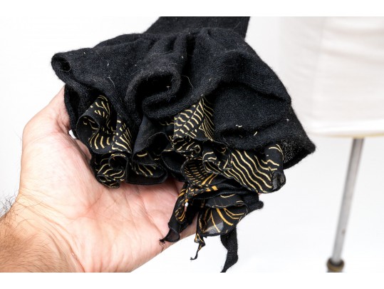 Roberto Cavalli Black Ruffled Top, Size 42