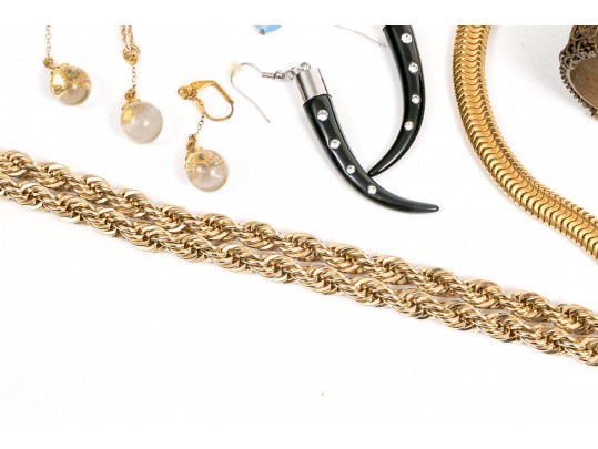 Fabulous Lot Of Costume, Sterling, 10k And Gold Filled Jewelry