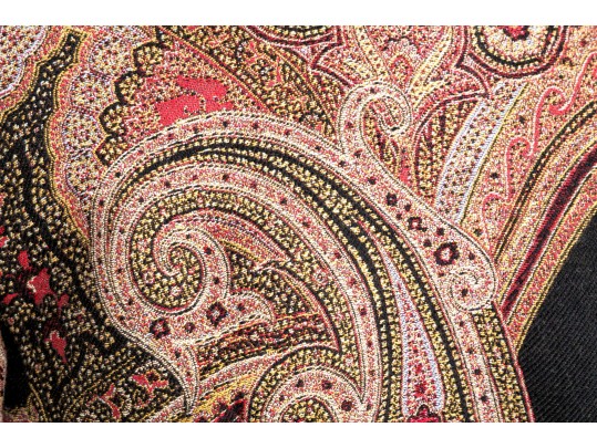 Etro Eccentric (off Center) Brown Paisley Blazer, Size 46