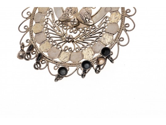 Outstanding Sterling Chandelier Love Bird Earrings