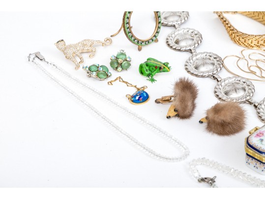 Large Lot Of Assorted Costume Jewelry, Including Vintage, And Tabletop Items