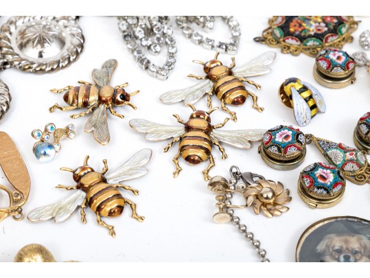 Large Lot Of Assorted Costume Jewelry, Including Vintage, And Tabletop Items