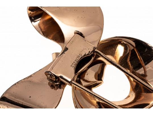 Two Bright And Impactful Sterling Brooches 