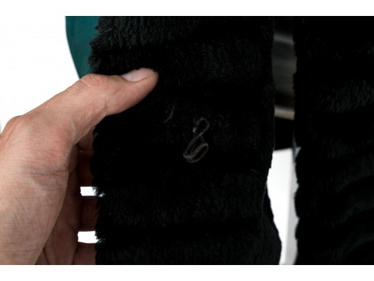 Yves St. Laurent, Fourrures, Blue Green Fur Lined Swing Coat