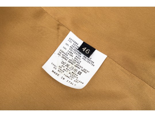 Etro Eccentric (off Center) Brown Paisley Blazer, Size 46