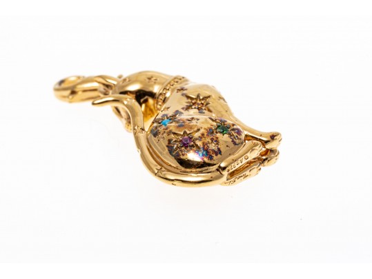 Sterling Silver Thomas Sabo Seated Cat Pendant