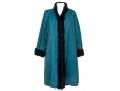 Yves St. Laurent, Fourrures, Blue Green Fur Lined Swing Coat