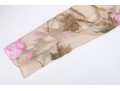 Gucci Ivory And Pink Sheer Silk Floral Blouse, Size 42