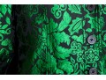 Burberry Luxurious Green Brocade Pattern Short Shacket, Size 4
