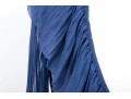 Roberto Cavalli Class Blue Sheer Ruffled Blouse