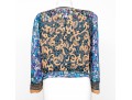Dries Van Noten Amazing Blue Beaded Short Jacket, Size 42