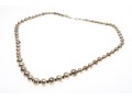 Effortless Sterling Graduated Strung Beaded Necklace