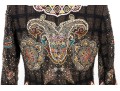 Etro Stunning Beaded Mandarin Color Jacket, Size 40
