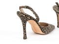 Manolo Blahnik Bold Leopard Print Slingblacks, Size 39 1/2