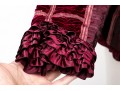 Oscar De La Renta Burgundy And Pink Silk Top, Size 14