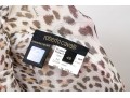 Roberto Cavalli Ivory, Leopard Print And Floral Blouse, Bejeweled, Size 48