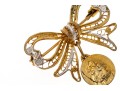 Charming 800 Silver Filigree Bow Brooch