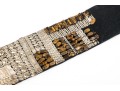 Dries Van Noten Fabulous Vintage Wide Beaded Belt, With Tigers Eye