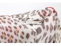 Roberto Cavalli Ivory, Leopard Print And Floral Blouse, Bejeweled, Size 48