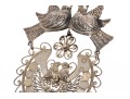 Outstanding Sterling Chandelier Love Bird Earrings