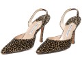 Manolo Blahnik Bold Leopard Print Slingblacks, Size 39 1/2