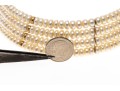 Pearl And 14K Four Stranded Collar Necklace