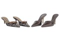 Lot Of Two Mules, Giuseppe Zanotti And Vicini, Sizes 9 And 39