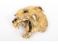Christopher Ross Fierce Vintage Barking Dog Belt Buckle, 1986