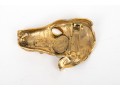 Christopher Ross Appealing Vintage Dog Head Belt Buckle, 1986