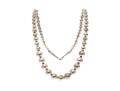 Effortless Sterling Graduated Strung Beaded Necklace