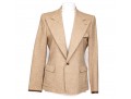 Ralph Lauren Purple Label Tan Tweed Blazer, Size 12