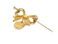 Charming 800 Silver Filigree Bow Brooch
