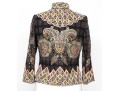 Etro Stunning Beaded Mandarin Color Jacket, Size 40
